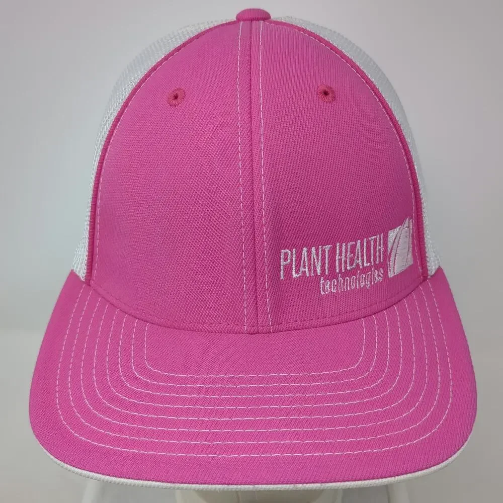 Pacific Headwear Baseball Cap Pink 7 3/8 Plant Health Technologies Mesh Hat
